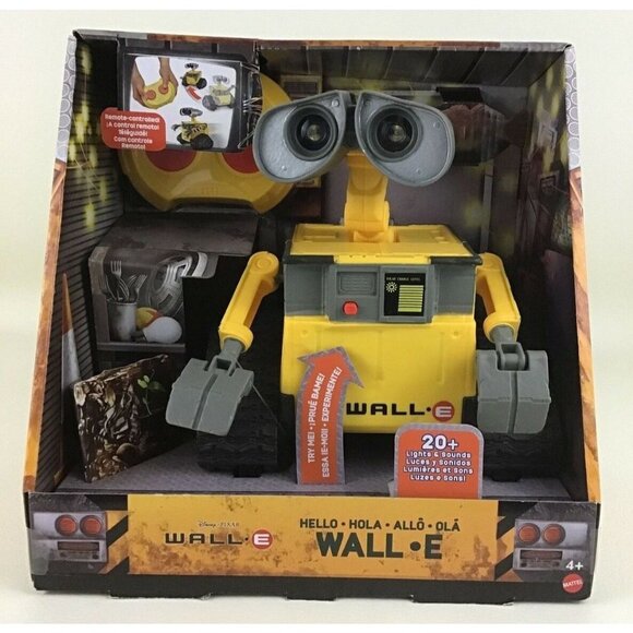 Hello Wall E RC Remote Control Toy Light up Sounds Mattel Disney Pixar 2019 New - Picture 1 of 10